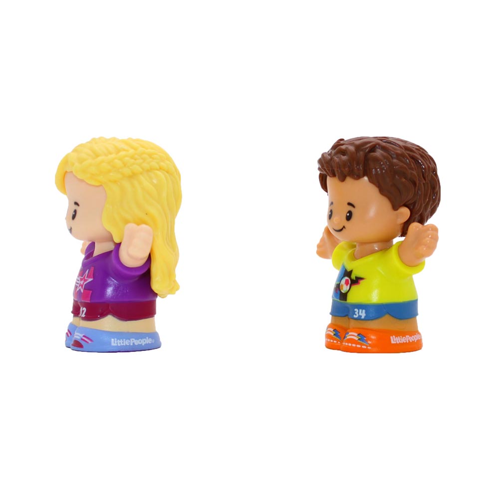 Fisher-Price Little People, Boy and Girl Soccer Players