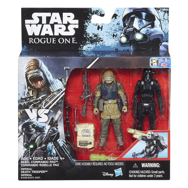 Star Wars Rogue One Imperial Death Trooper and Rebel Commando Pao Deluxe Figure 